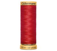 Gutermann Fil de coton 100% naturel - 100 m de large gamme de couleurs Rouge tulipe