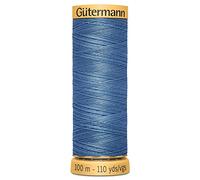 Gutermann Fil de coton naturel Bleu clair 110 m