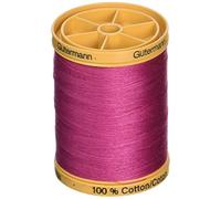 Gutermann Fil de coton naturel Fleurs fuchsia 800 m