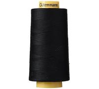 Gutermann Fil de Coton Naturel Solide, Noir, Noir, 1 pièce