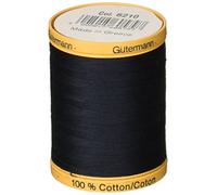 Gutermann Fil de Coton Naturel Solides, Filetage Bleu Nuit