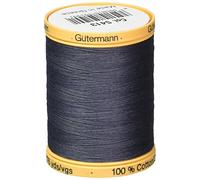 Gutermann Fil de coton naturel uni 876 m Bleu soir