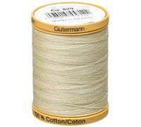 Gutermann Fil de coton naturel uni Crème 876 m