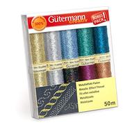 Gutermann Fil Ensemble, Polyester, Coloris Assortis, 50m, Set de 500 Pièces