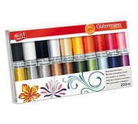 Gutermann Lot de 20 fils à broder rayonne 40 multicolores GUT_734003-1 2.0 x 20.0 x 11.5 cm