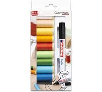 Gutermann Lot de fils à coudre 10 x 100 m Marqueur noir pour tissus