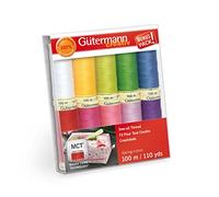 Gutermann Sew-All Polyester Thread Set 10 Spools-Pastels -734014-1