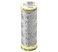 Gutermann Sparkle Metallic Thread 50m-Silver