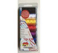 Gutermann Sulky Rayonne 40 Machine Broderie Classique Fil Set - 7 Bobines