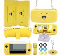 GUTIAL Accessories Bundle for Nintendo Switch Lite - Cute Kawaii NS Lite Accessories kit for Grils Boys Kids with Carrying Case, Cartoon Cover Case, Screen Protector, Stand - Blue