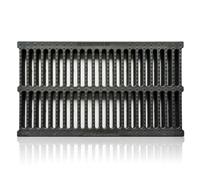 GUTIXI - Grille d'égout rectangulaire en résine composite - Grille de vidange (50 x 30 x 2,5 cm) - Noir