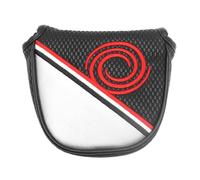 Gutol Black Mallet Housse de tête de Putter - Circle Rouge Fermeture magnétique Demi-Rond Protection de qualité supérieure pour Club de Golf Scotty Cameron Taylormade Odyssey