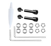 Gutol Ensemble de pièces de rechange comprenant des axes pivotants en métal, des vis de charnière et un joint, pour casques sans fil QuietComfort 35/QC35 II/QC45/QC SE