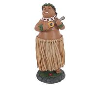 Gutol Figurine de Danseuse hawaïenne pour Tableau de Bord, Figurine de Danseuse de Hula hawaïenne posant, poupée hawaïenne pour Tableau de Bord, décoration pour Voiture
