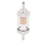 Gutol Filtre à carburant universel pour moto, essence, huile ou liquide, résistant à la chaleur, diamètre 6 mm, argent