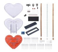 Gutol Kit d'entraînement à la Soudure avec lumière RVB en Forme de cœur, Projet électronique DIY pour débutants, éducation STEM, Cadeau pour la fête des pères