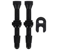 Gutol Lot de 2 valves tubeless avec outil de démontage d'obus et capuchons, valves Presta en alliage de 40 mm, accessoires indispensables pour vélos de route et VTT