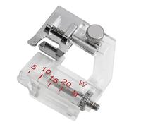 Gutol Pied presseur pour biais, pied de 5 à 20 mm réglable pour ourlets à biais, compatible avec les machines à coudre Alfa, Singer, Brother, Juki, Lidl, Elna et autres.