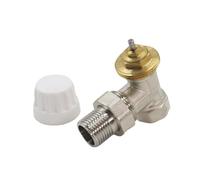 Gutol Robinet thermostatique en Laiton G1/2 - Raccord de Retour 1/2", vanne de Passage de radiateur pour systèmes de radiateurs
