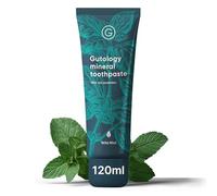 Gutology Dentifrice probiotique naturel, 120 ml, sans fluor, à l'hydroxyapatite, reminéralisant, pour adultes et enfants, aide les dents sensibles et blanchit, goût menthe sauvage