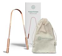 Gutology Grattoir langue 100% cuivre pur - Pour une haleine plus fraîche - Facile à utiliser - Soutient l'hygiène bucco-dentaire