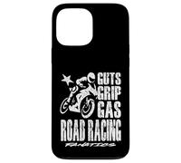 Guts Grip Gaz Road Racing Fanatiques de moto sport automobile Coque pour iPhone 13 Pro Max