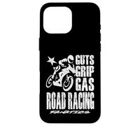 Guts Grip Gaz Road Racing Fanatiques de moto sport automobile Coque pour iPhone 16 Pro Max