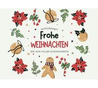 Gutscheinbuch "Frohe Weihnachten" - Ein Jahr voller Glücksmomente: 12 farbige Gutscheine zum Ausfüllen, gemeinsame Zeit und Erlebnisse schenken, perfektes Geschenk für Familie und Freunde [creme]