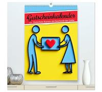 Gutscheinkalender - Gutschein Karten als Geschenk der Liebe (hochwertiger Premium Wandkalender 2026 DIN A2 hoch), Kunstdruck in Hochglanz: Geschenk ... als Liebesgeschenk für Frauen und Männer.