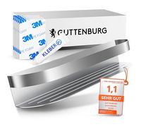 GUTTENBURG Étagère de douche sans perçage (étagère XXL de 38 cm de long, 2200 cm³), colle haute résistance, acier inoxydable brossé, installation facile