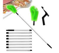 Gutter Cleaner - Telescopic Handheld Cleaning Tool, Adjustable Extension Wand, High-Reach Debris and Leaf Remover for Gutters Branches Sand Garden Farmhouse, Outdoor Cleaning Equipment, 125.98 Inches
