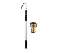 Gutter Cleaning Tools Ladder-Free Extendable Second Story Washing Pole