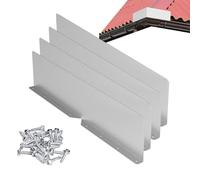 Gutter Gutter Splash Guards - Protecteur extérieur 40x9 cm, panneau de déflecteur d'eau de pluie, bouclier de contrôle à flux lourd | Barrière pour bord de toit étendu DOWSPOUT SOLUTION DE SOLUZ