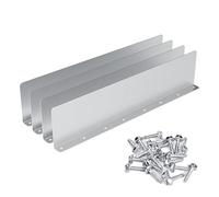 Gutter Valley Lot de 4 protections anti-éclaboussures robustes avec bloc anti-éclaboussures durable et panneaux de déflexion de l'eau de pluie offrant une protection des coin du toit - Kit de déviate