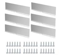 Gutter Valley Lot de 6 protections anti-éclaboussures en aluminium pour toiture de maison, toit en bardeaux, coin, maison de toit résidentielle