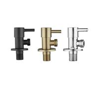 GUTUYEHKEA Interrupteur de Toilette, vanne d'angle, Robinet Remplissage, Accessoires Salle Bain(Chrome)