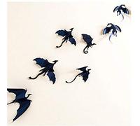 Gutyan Sticker Mural 3D Gothique Dragon Sticker Mural Jeu de trônes inspiré Dragon Papier Peint 7pcs / lot Stickers muraux peintures murales décoration de la Maison