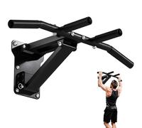 GuuG Barre de Tractions Murale: Montage Mural Multi-Grip Pull Up Bar Barre de Traction Fitness Musculation Multiprise Barre de Tractions Domicile Pull Up Bar Noir Charge 200KG