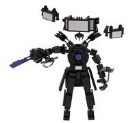 GUUIESMU Building Blocks TV Man,Upgraded Titan Speaker Man,Upgrade Titan Drillman, Upgraded Titan TV Man,Upgrade Titan TV Man,Gifts for Boys and Girls (C)