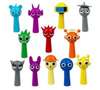 GUUIESMU Sprunki Figures,sprunki Toys, Sprunki Wenda Statue,Collectible Horror Games Sprunki Character Sculpture, Collectible Horror Games Sculpture for Fans (12PCS-C)