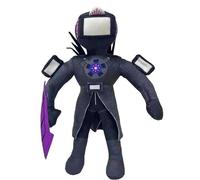 GUUIESMU Titan Drillman Plush Amélioré - Jouet TV Man, Peluche Speaker Man, Figurine d'Aventure Anime pour Halloween (B)