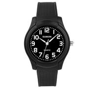 GUUMUXIN Montre pour Enfant Analogique, 30M D'étanchéité Facile à Lire L'heure D'enseignement Montre Bracelet, Bracelet en Silicone Montre de Sport en Plein Air pour Les Garçons et Les Filles 5-13 Ans