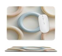 Guuogxan Moderne Tapis de Souris Portable Mini 42 x 35 cm nm-914 | Base Antidérapante en Caoutchouc Souple, Surface Laveable et Imperméable, Bords Renforcés Cousus, Compact et Léger