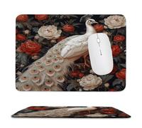 Guuogxan Petit Tapis de Souris Compact Fleur Paon 250 x 200 mm bn-408