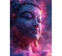 GUUOYUAL 5D Bricolage Bouddha Diamond Painting, DIY Broderie Dessin Zen Diamant Painting Kit Complet, Peinture Diamant Artisanat Point de Croix Painting pour Adultes Débutants 20 x 30 cm C - 11