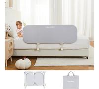 GUUSII HOME Barriere de Securite Enfant Lit Portable Barrière Safety Lit Bebe Protectionde Rabattable Barre Lit Anti Chute Amovible Garde Corps Lit Cododo Réglable en Hauteur