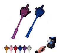 GUUTHQOR Credit Card Wand Holder, Thumb Contactless Stick Design, 3D Printed Payment Card Case, Fun Checkout Access Tool, Portable Cards Holder for Store Shopping and Party Prank Use (Purplish Blue)