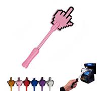 GUUTHQOR Credit Card Wand Holder, Thumb Contactless Stick Design, 3D Printed Payment Card Case, Fun Checkout Access Tool, Portable Cards Holder for Store Shopping and Party Prank Use (Pink)