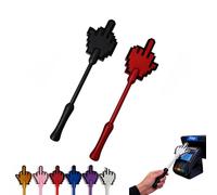 GUUTHQOR Credit Card Wand Holder, Thumb Contactless Stick Design, 3D Printed Payment Card Case, Fun Checkout Access Tool, Portable Cards Holder for Store Shopping and Party Prank Use (Black Red)