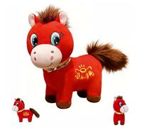GUUTHQOR Crying Horse,Year of The Horse Lucky Mascot New Year Good Luck Gift 2026,Lucky Chinese Lunar Mascot Zodiac Ornament (Smiling Horse,20cm)